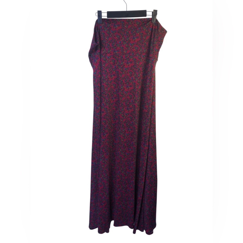 LuLaRoe Red Floral Maxi Skirt - Picture 12 of 12